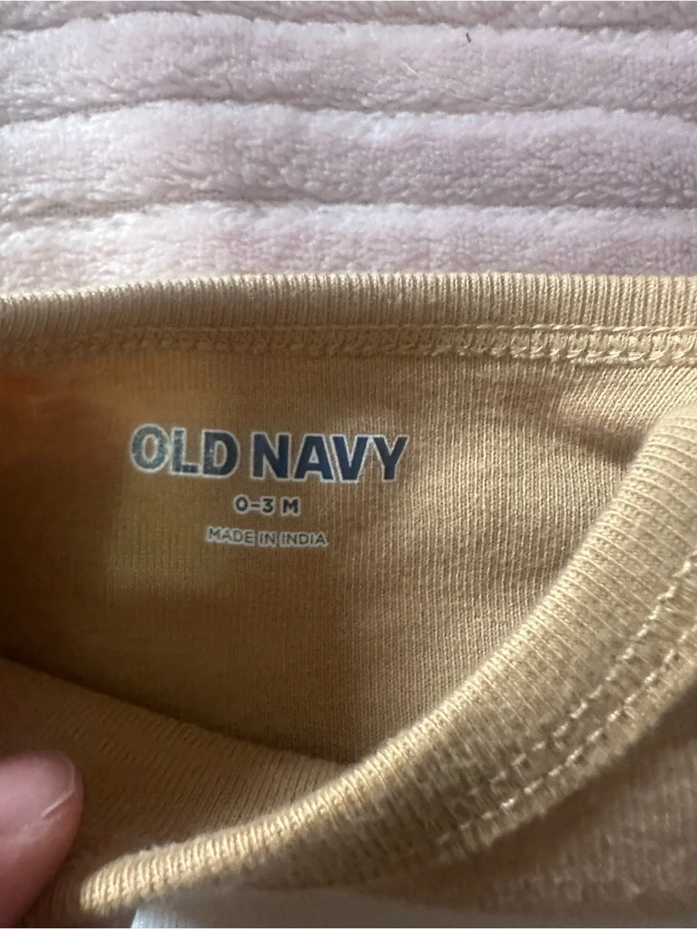 Old Navy tan & brown football bodysuit